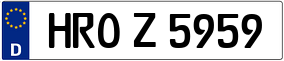 Trailer License Plate